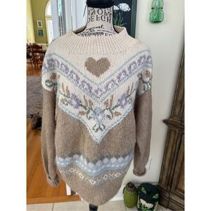 Vintage Studio Michelle Stuart hand-knit mohair blend sweater